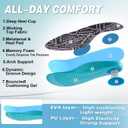 Women's Orthopedic Road Running Shoes: Comfortable Arch Supports Plantar Fasciitis Orthotic Athletic Sneakers, Casual Flat Feet High Arch Tennis Sport Walking Shoes for Foot Heel and Pain Relief (8 Wide, W1-black)