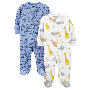 Simple Joys by Carter's Baby Boys' 2-Pack Fleece Footed Sleep and Play Size 3-6 M