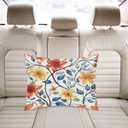 Satin Pillowcase Geometric Colorful Flowers Satin Pillow case for Hair and Skin 20 x 26 Inches Smooth PillowCovers Pillow Cover with Envelope Closure