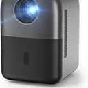 [Electric Focus] GROVIEW Mini Projector Bluetooth, Fully Sealed Portable Projector, 75% Zoom & Low Noise, Movie Projector for Phone/Laptop/Stick/HDMI/USB-Gray