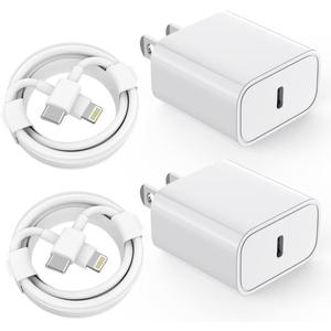 iPhone Fast Charger, 2Pack iPhone 13 Charger, [Apple MFi Certified] Type C Power Wall Charger with 3.3FT Cable Compatible with iPhone 14/14 Pro Max/13/13 Pro Max/12/12 Mini/Pro/11/XS/X/8Plus/iPad (White)