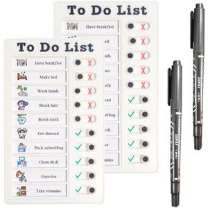 Chore Chart for Kids Multiple Kids, 2pcs to Do List Checklist Board (to Do List-2pcs)
