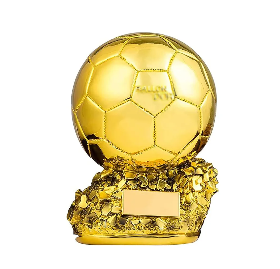 The Golden Globe Trophy Can Be DIY The Individual Award for Best Honor Gold Ball Football Championship Award MVP Collectible Fan 9.5IN