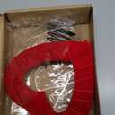 9 Inch Valentine Velvet Heart Tree Topper Valentines Mini Red Heart Tree Topper for Treetop Red Romantic Decorations for Home Wedding Holiday Party Supplies Gift