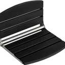 17.5" Wall Mounted Shower Seat, Fold Down Shower Seat Wall Mounted, HDPS Foldable Shower Seat, Folding Shower Seat Attached to Wall, for Inside Shower, Home Care(Black)