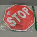 4 Pack Stop Slow Sign, 13 x 13 Handheld Stop Sign, Aluminum Crossing Guard Signs with Handle, Double Sided Reflective Signs, Waterproof, Weather Resistant