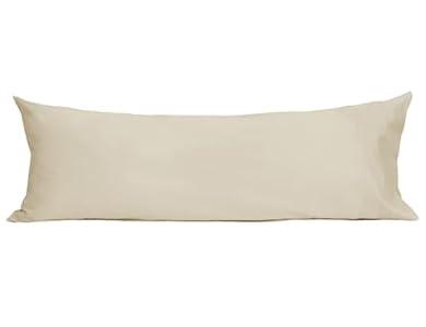 Sunflower Body Pillowcase 100% Cotton Long Pillow Cover/Case Envelope Closure 1 Pack, 2054 inches Ash, Soft and Breathable