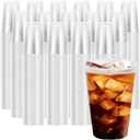 Lamosi 1000 Pack 16 oz Clear Plastic Cups, Disposable Cups Cocktail Punch, Sturdy & Food Safe Plastic Cup for Party & Wedding