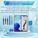 for Samsung Galaxy A21 Screen Replacement with Frame LCD Display Touch Digitizer Full Assembly Fix Glass with Repair Tools Kit SM-A215U SM-A215U1