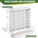 DerBlue 2PACK 16x25x4 MERV 13 Furnace Filter Replacement Compatible with Honeywell FC100A1029 Pleated HVAC,Foldable Design for Easy Installation & Space-Saving(Actual Size: 24.88 x 15.94 x 4.38 In)