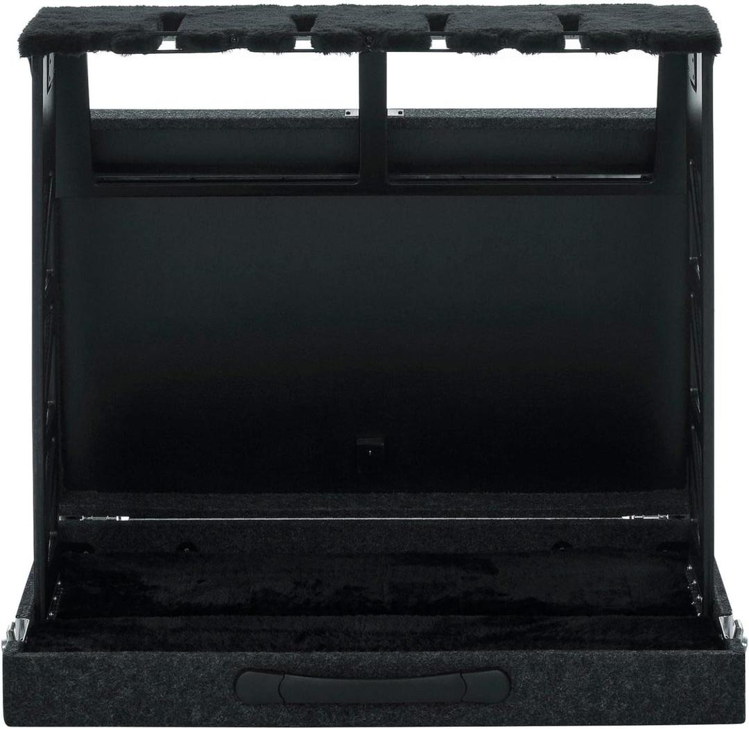 Gator Cases Rack Style Guitar Stand, Holds up to (4) Acoustic, Electric, or Bass Guitars (GTRSTD4)