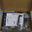 Ravinte 25 Pack Solid 3 Inch Center to Center Slim Square Bar Drawer Handles - Cabinet Hardware in Matte Black - Kitchen Handles and Pulls
