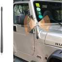 13 Inch Short Antenna for 1997-2006 Jeep Wrangler TJ, New Spiral Flexible Antenna Replacement Jeep Wrangler TJ 1997-2006 Accessories, Designed for Optimized FM/AM Reception