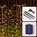 Outdoor Solar Garden Lights, 300 LED Multicolor Fairy Lights, Waterproof Outdoor Decoration, 23.6 Inch Willow Tree Lights for Garden, Patio, Path, Party, Christmas. (Muiticolor)