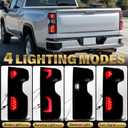 Smoked LED Tail Light Fit For 2019-24 Silverado 1500 Driver&Pessenger Side