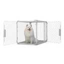 DIGGS Evolv Dog Crate - Slim, Durable Dog Kennel with Removable Ceiling Panel and Modular Design - Safe, Stylish, Convenient (Ash, Large)