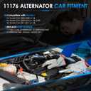 11176 Car Alternators Fit for Honda Civic Alternator 2006 2007 2008 2009 2010 2011 L4 1.8L Automotive Replacement Alternators 31100RNAA01, 31100RNAA012M2, A2TC1391, 400-48050