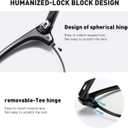 Blue Light Blocking Glasses Anti Eyestrain Computer Gaming Glasses | Vintage Half Frame UV Clear Lens for Women Men