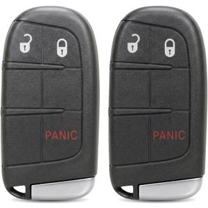 2 x Key Fob Replacement for 2011-2020 Dodge Journey Charger Chrysler 300 2015-2018 Dodge Challenger 2014-2016 Dodge Dart Keyless Entry Remote M3N-40821302 2Pcs