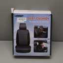 Black Panther 1 Pair Car Seat Covers, Luxury Car Protectors, Universal Anti-Slip Driver Seat Cover with Backrest,Diamond Pattern (Black)