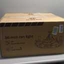 36 Inch Farmhouse Ceiling Fans with Lights Vintage Rustic Chandelier Ceiling Fan with Remote Double-Sided Modern Farmhouse Chandelier for Kitchen Dining Room Living Room Bedroom Indoor (Black)