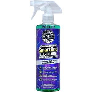 Chemical Guys Raging Rhino Waterless Car Wash And Quick Detailer Spray, No Rinse Exterior Cleaner For Paint, Glass, Wheels, Plastic, And Chrome, Spray And Wipe Shine, 20 Fl Oz
