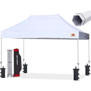 ABCCANOPY Commercial Pop Up Canopy Tent 10x15 Premium-Series, White