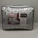 Madison Park Odette Cozy King Size Comforter Set Jacquard Damask Medallion Design - Modern All Season, Down Alternative Bedding, Shams, Decorative Pillows, King(104 in x 92 in), Aqua