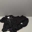 Swomog Button Up Pajama Set For Women M, Black