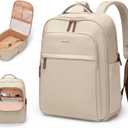 22L Travel Backpack for Women & Men,Carry On Bag for Airplanes Personal Item Laptop Backpack,17.3 Inch,Apricot