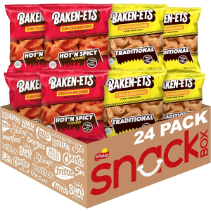 Baken-Ets Pork Rinds, Variety Pack, 0.625 Ounce (Pack of 24)m Best By Oct 07 2025