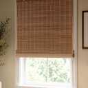 LazBlinds Blackout Bamboo Roller Shades, 31" x 72", Brown206