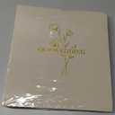 Lanpn Wedding Photo Album 4x6 1000 Pocket Photos Slip in, Linen Cover Large Capacity Newlywed Marriage Album Hold 1000 Horizontal Vertical Photos (Flower, Beige)