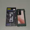 Lanhiem for Samsung Galaxy S23 Ultra Case, IP68 Waterproof Dustproof Case with Built-in Screen Protector, Full Body Protective Phone Cover for Galaxy S23 Ultra 5G 6.8 Inch, Green/Clear