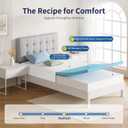 FDW | 8 Inch Twin Mattress | Medium Firm | Gel Memory Foam Mattress | White | Bed in a Box, CertiPUR-US Certified | Pressure Relief, Cooling Ventilated Foam | Washable Removable Cover