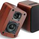 Powered Bluetooth Bookshelf Speakers, 40W Record Player Speakers with 2.75 Inch Woofer, Stereo Speakers with Optical/AUX/TV-ARC Connection for Turntable, No Receiver or Amplifier Required.