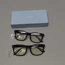 livho High Tech Blue Light Glasses - Advanced Blue Light Blocking Computer Glasses - Screen Fatigue & UV Protection (*B12 Light Black+clear Blue)