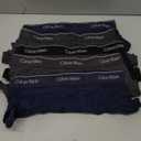 Calvin Klein Men's Cotton Classics 5-Pack Boxer Brief (Large, 2 Blue Shadow Body W/Blue Shadow Waistband, 2 Charcoal Heather Body W/Charcoal Heather Waistband, 1 Black Body W/Black Waistband)
