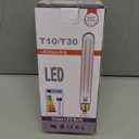 LVYE T10 Tubular Light Bulbs,E26 Dimmable Led Bulbs,8W Led Edison Bulb,75 Watt Equivalent,3000K Soft White,8.9 Inches Long Tube Light Bulb,3Pack.