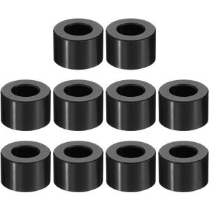 PATIKIL M10 Aluminum Spacers, 10 Pcs Metal Spacer Aluminum M10 x 3/4" OD x 1/2" L Aluminum Spacer Screw Standoff Round for 3/8" or M10 Screw Bolts