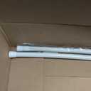 JAYE 2Pack Spring Tension Curtain Rod Load Adjustable Expandable Heavy Duty Steel White Length to 53-98", Suitable for Wardrobes, Bathrooms, Cabinets, Windows & Storage Cabine (WHITE)