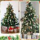 24 Pcs Christmas Paper Honeycomb Ornament 3.9 Inch Neutral Finial Glitter Honeycomb Hanging Decor 3D Colorful Finial Decoration for Xmas Tree Decoration Holiday Party Decor(Boho Color)