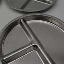 Jayour Kids Stainless Steel Divided Plates with Anti-Slip Silicone Sleeves | Dishwasher Safe | Perfect for Toddlers & Kids - Set of 4