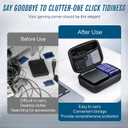 Carrying Case for Gameboy Advance SP,Game Case Holder for GBA SP Accessories,Durable Portable Storage Bag for GBA SP Accommodates 1 Charger,7 Game Cartridge Slots and 3 Cartridge Cases Simultaneously