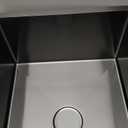 Black Stainless Steel Utility Sink Undermount-Hovheir 21"x18"x12" Matte Black Stainless Steel Laundry Sink Undermount Laundry Room Sink 16 Gauge Single Bowl Deep Kitchen Sink Outdoor Sinks