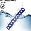 COB Module Light,12V 16.4FT RV Awning Lights, IP68 Waterproof LED Boat LightsLED Lights for Motorhome Travel Trailer Canopy, RV Interior, Boat Interior, Car Interior Stands Food Trucks(Blue)