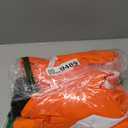 EFORLED Adult Halloween Costumes for Men 2025,Family Orange Zip-Up Tracksuit with Black Wig Cap & Glasses