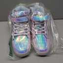 Light Up Shoes Men Women LED Shoes USB Charging Adult High Top LED Sneakers Glow in The Dark Footwear for Dancing Party Festivals (9 Women/7.5 Men, Dazzle Silver)