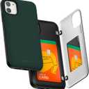 GOOSPERY Magnetic Door Bumper Compatible with iPhone 11 Case, Card Holder Wallet Easy Magnet Auto Closing Protective Dual Layer Sturdy Phone Back Cover 