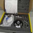 PROOX 3 Handle Tub Shower Faucet Set, Dual shower head Combo with Tub and Shower Trim Kit with Rough-in Valve, Polished Chrome Bathtub Shower Faucets, Wall Mounted Bathroom Rain Shower System